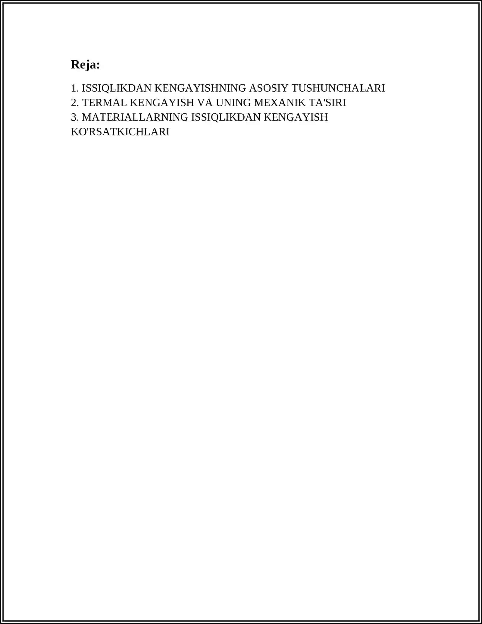 ISSIQLIKDAN KENGAYISHNING ASOSIY TUSHUNCHALARI 2