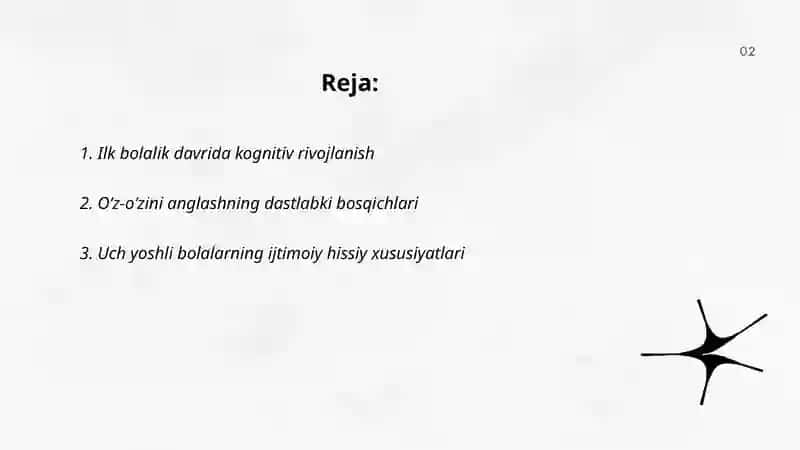 Ilk bolalik davrida oʻz-oʻzini anglashning rivojlanishi va 3 yosh inqirozi 2
