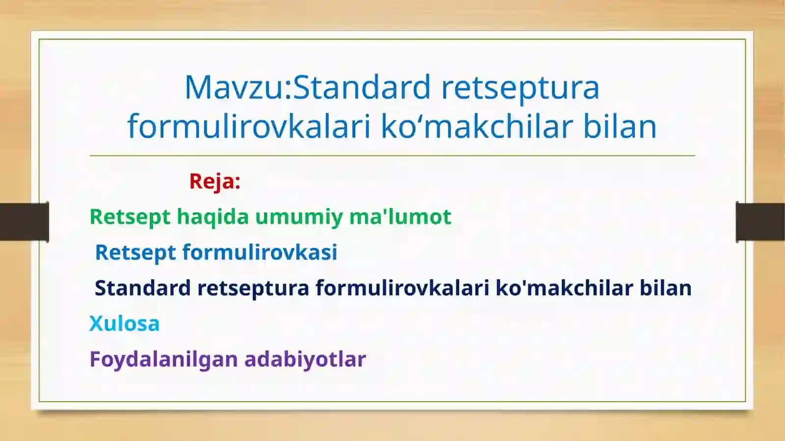 Lotintilifanidantayyorlaganmustaqilta'limtopshirig 2