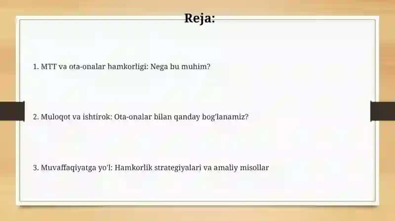 MTTning ota-onalar bilan olgan aloqa 2