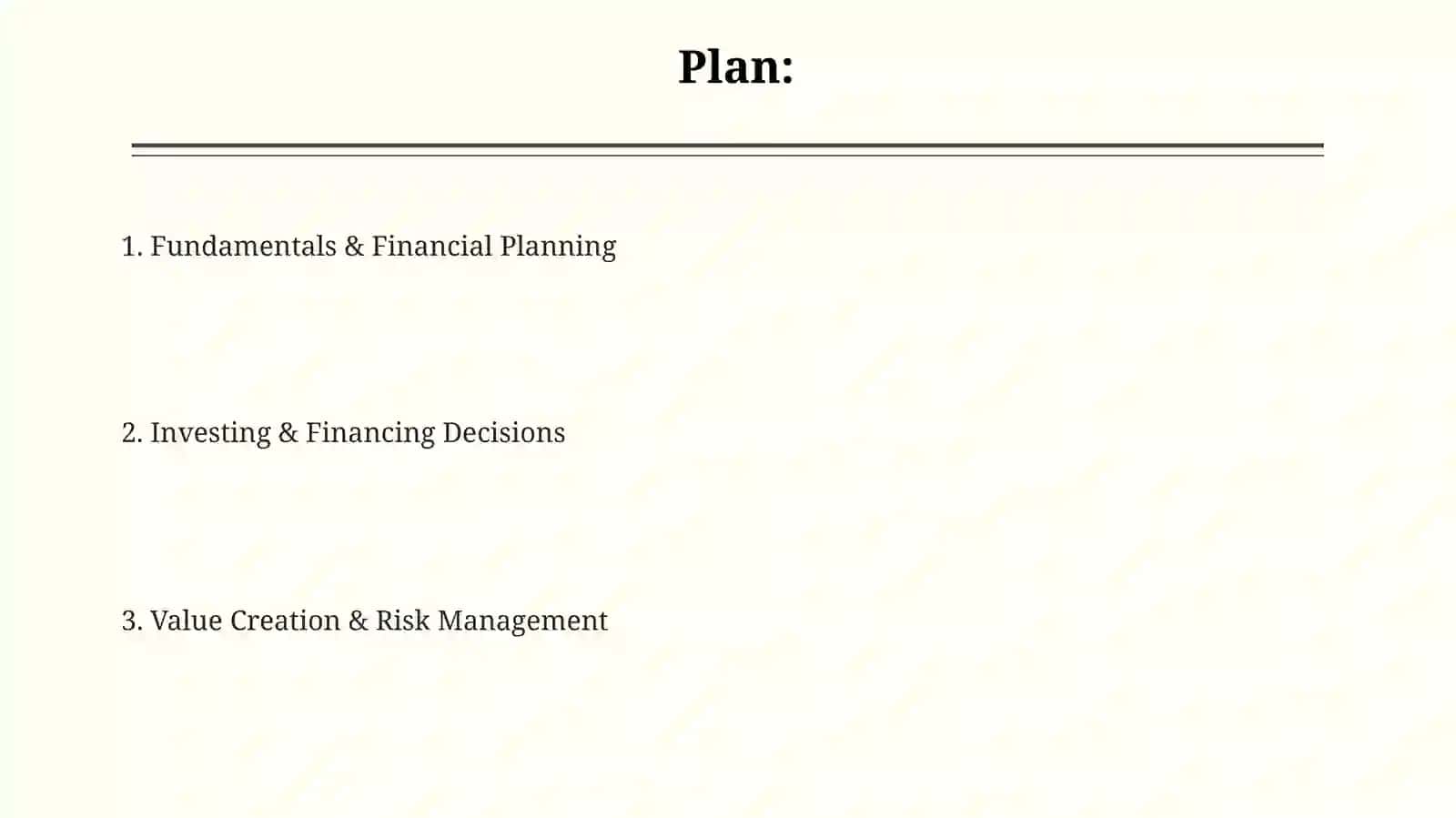 Key concepts of financial management 2