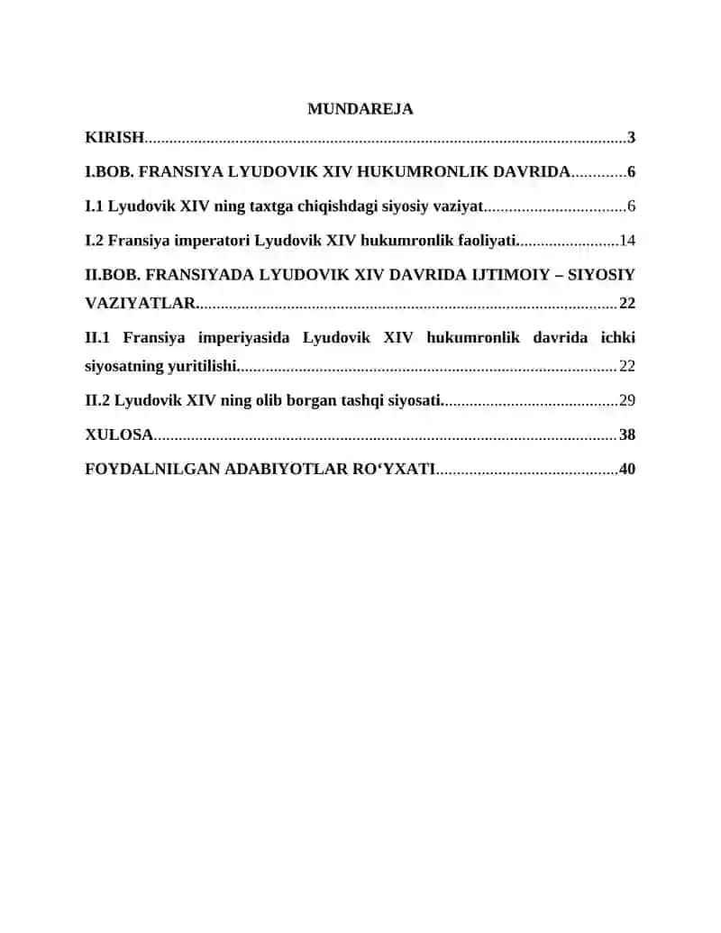 Fransiya Lyudovik XIV hukumronlik davri 2