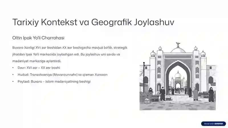 Buxoro Xonligida Ijtimoiy-Iqtisodiy Hayot 2