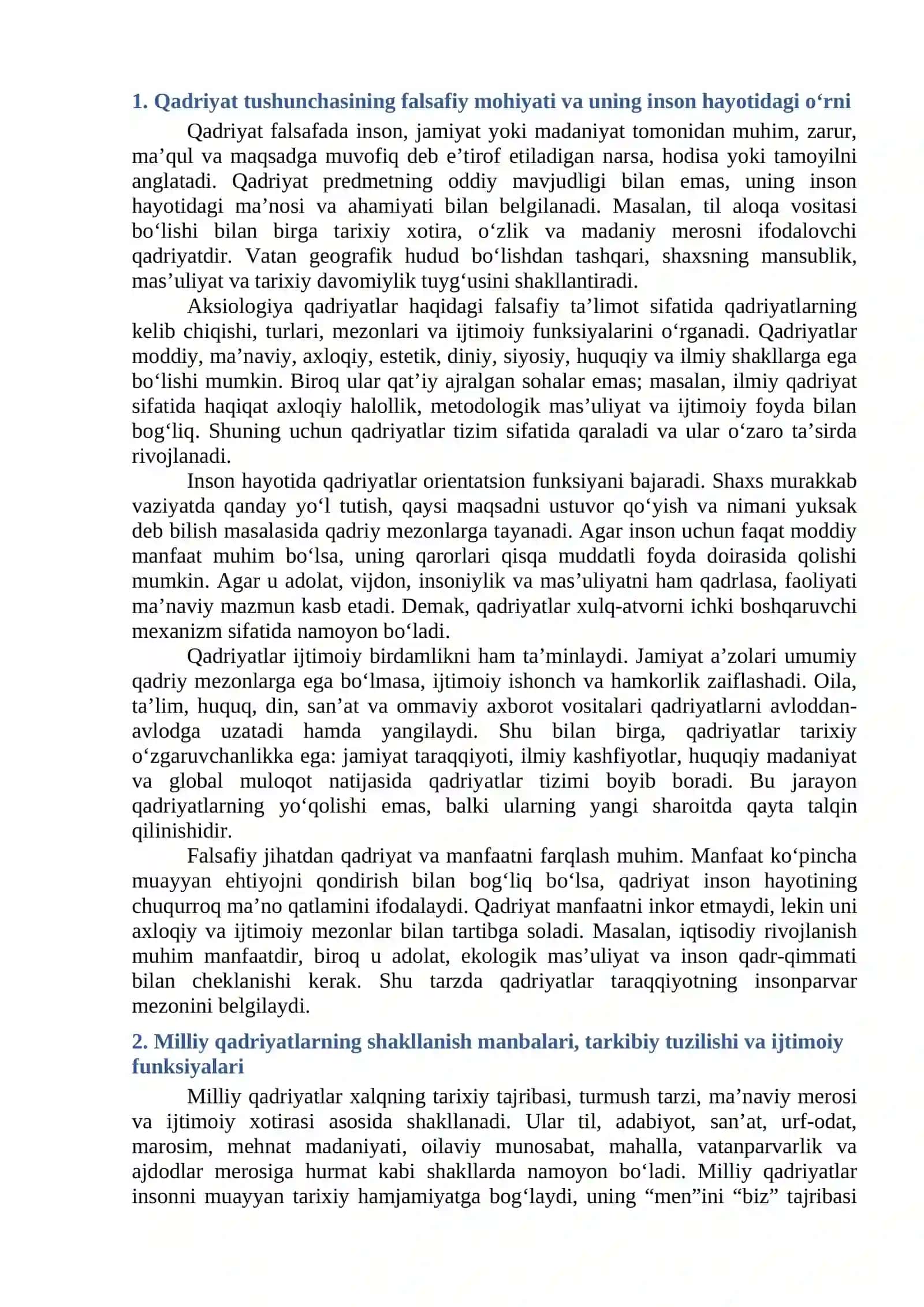 MILLIY VA UMUMINSONIY QADRIYATLAR DIALEKTIKASI 2
