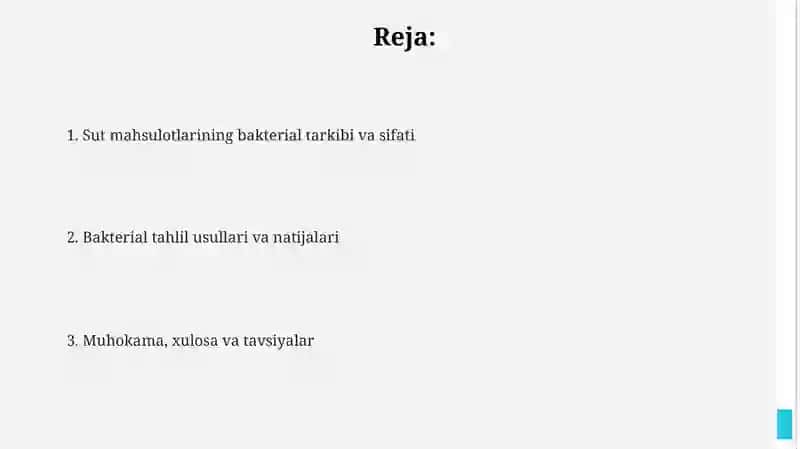 Sut Mahsulotlarini Bakterial Tarkibi Bo‘yicha Tahlil 2