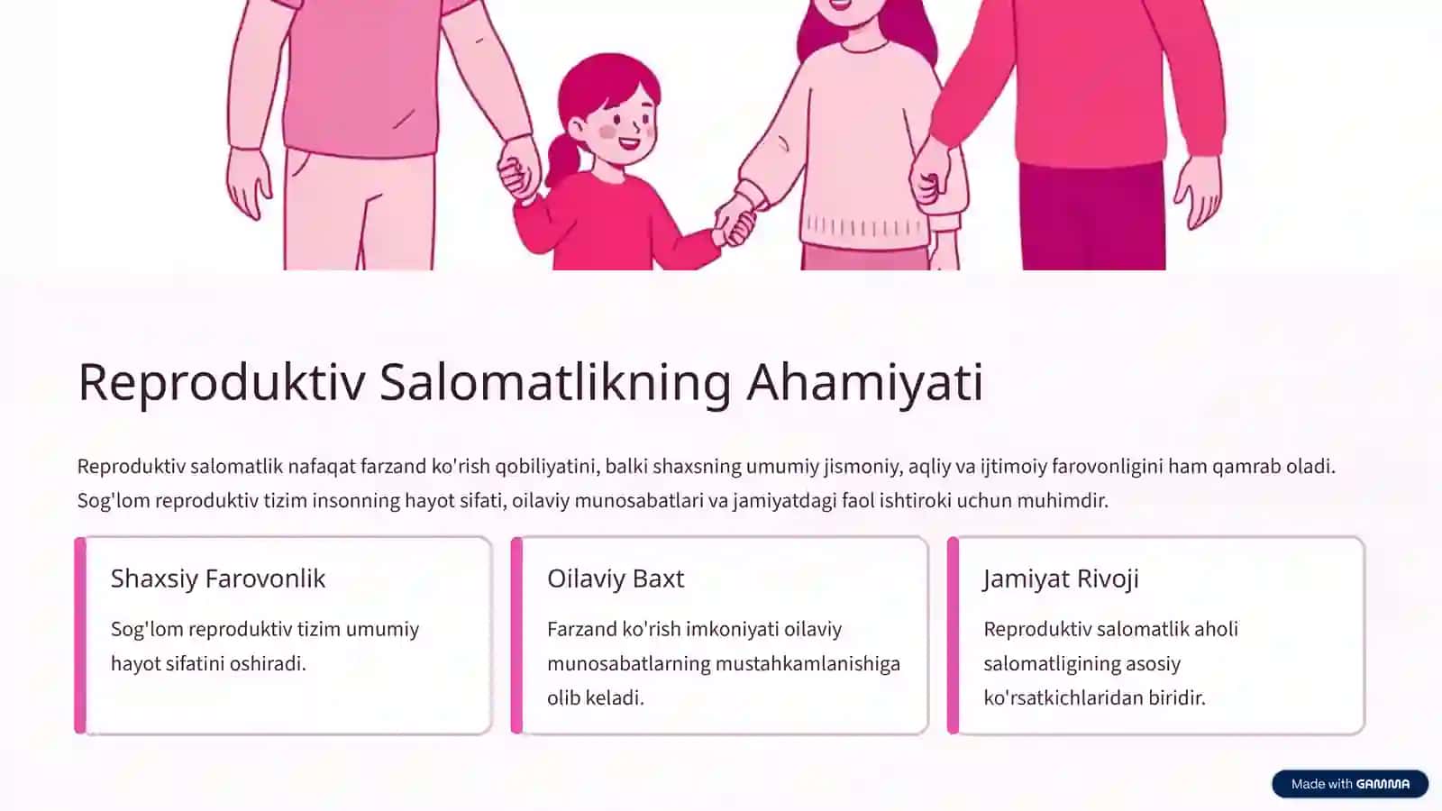 Ayollar va Erkaklar Reproduktiv Kasalliklari: Umumiy Tushuncha 2