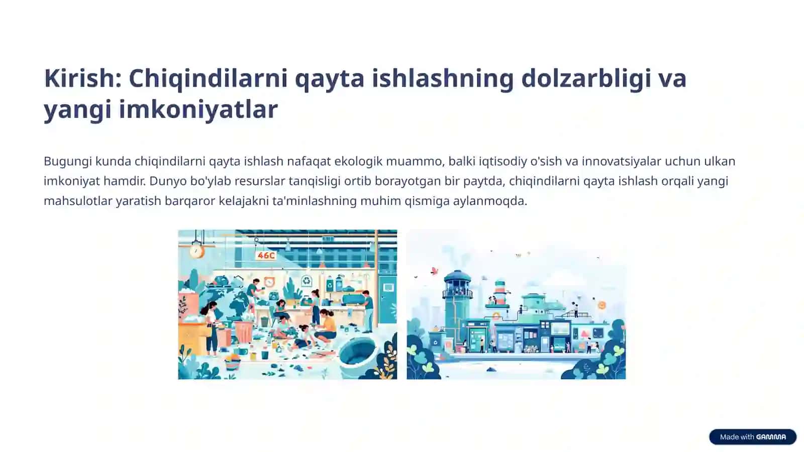 Chiqindilarni qayta ishlash asosida yaratilgan yangi mahsulotlarning bozordagi ahamiyati 2
