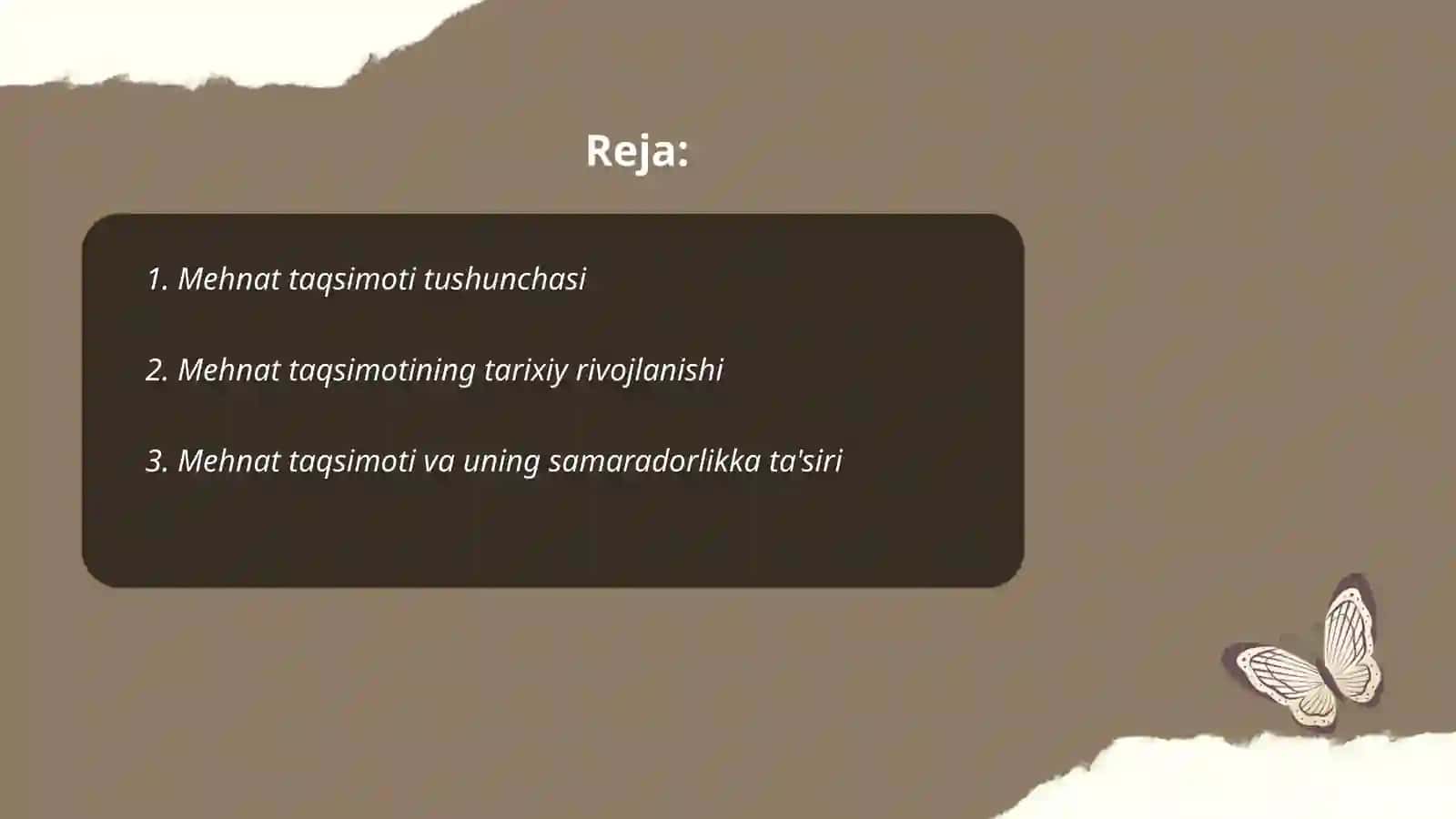 Ishlab chiqarishni boshqarishda mehnat taqsimoti 2