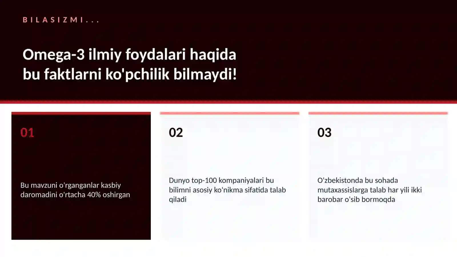 Omega-3 ilmiy foydalari 2