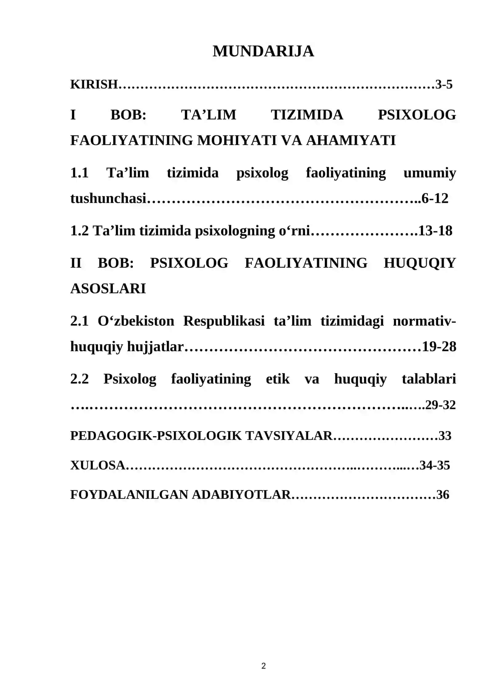 TA’LIM TIZIMIDA PSIXOLOG FAOLIYATNING HUQUQIY ASOSLARI 2