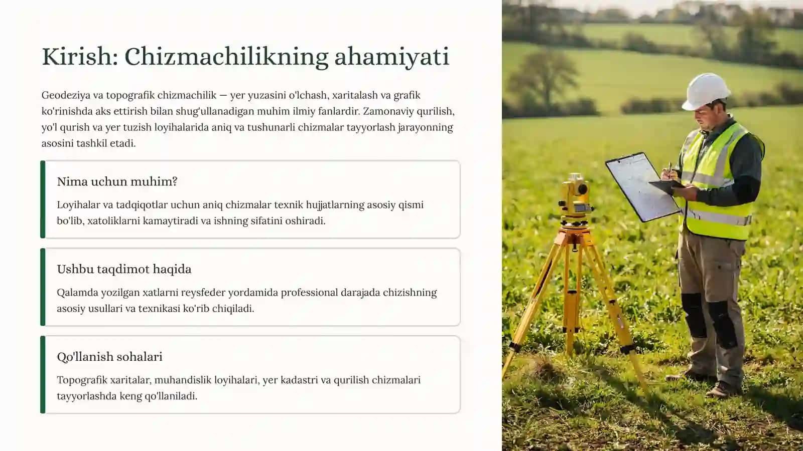 MUHANDISLIK GEODEZIYASI VA TOPOGRAFIK CHIZMACHILIK 2