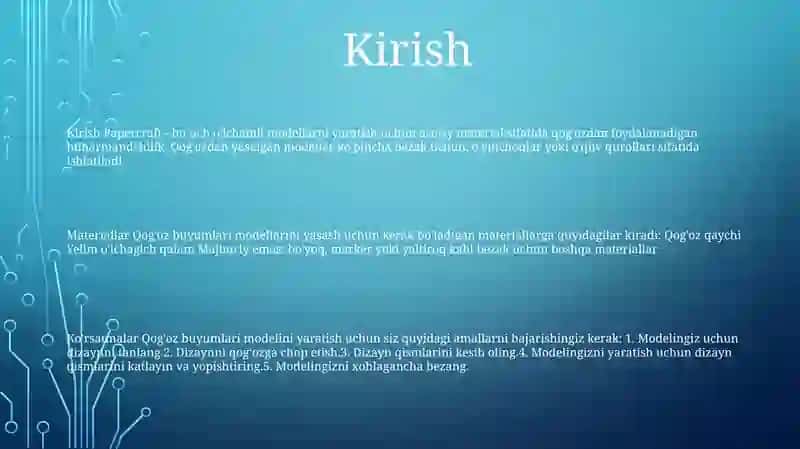 Qoģozdan Murakkab Usulda Maketlar Yasash 2