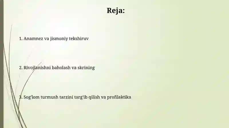 Bolalar va o‘smirlarni salomatlik xolati va jismoniy rivojlanishini tekshirish usullari 2