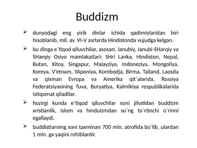 O’zbekistonda Buddaviylik dinining tarixiy ildizlari 2