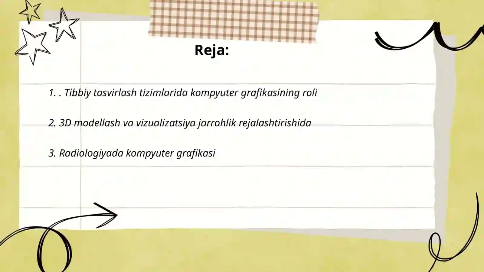 Tibbiy tasvirlash tizimlarida kompyuter grafikasining qo'llanilishi 2