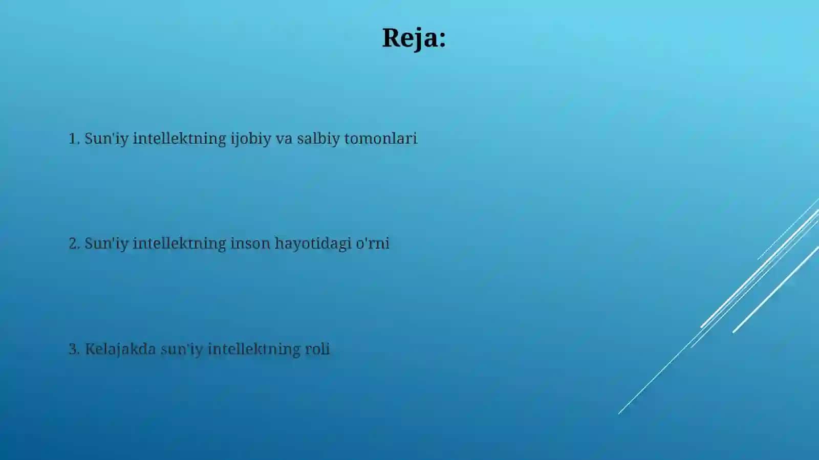 Inson hayotidagi sun'iy intellekt o'rni 2