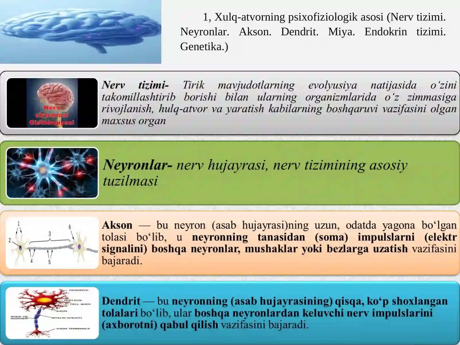 Xulq-atvornin Psixofiziologik Asosi 2