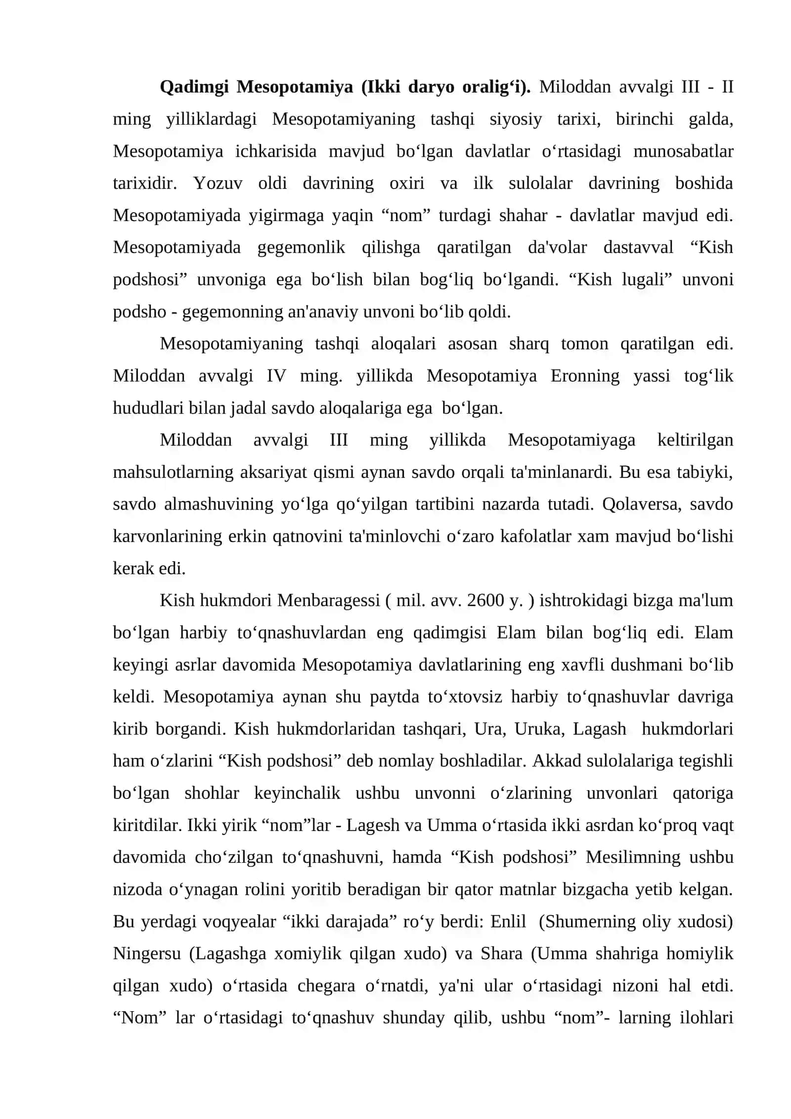 Qadimgi sharqda xalqaro munosabatlar va diplomatiya 2