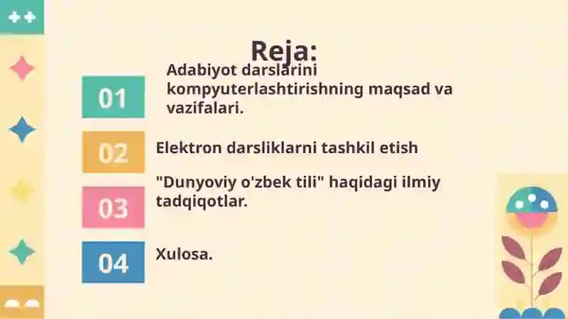 Adabiyot o'qitishda kompyuterlashtirish 2