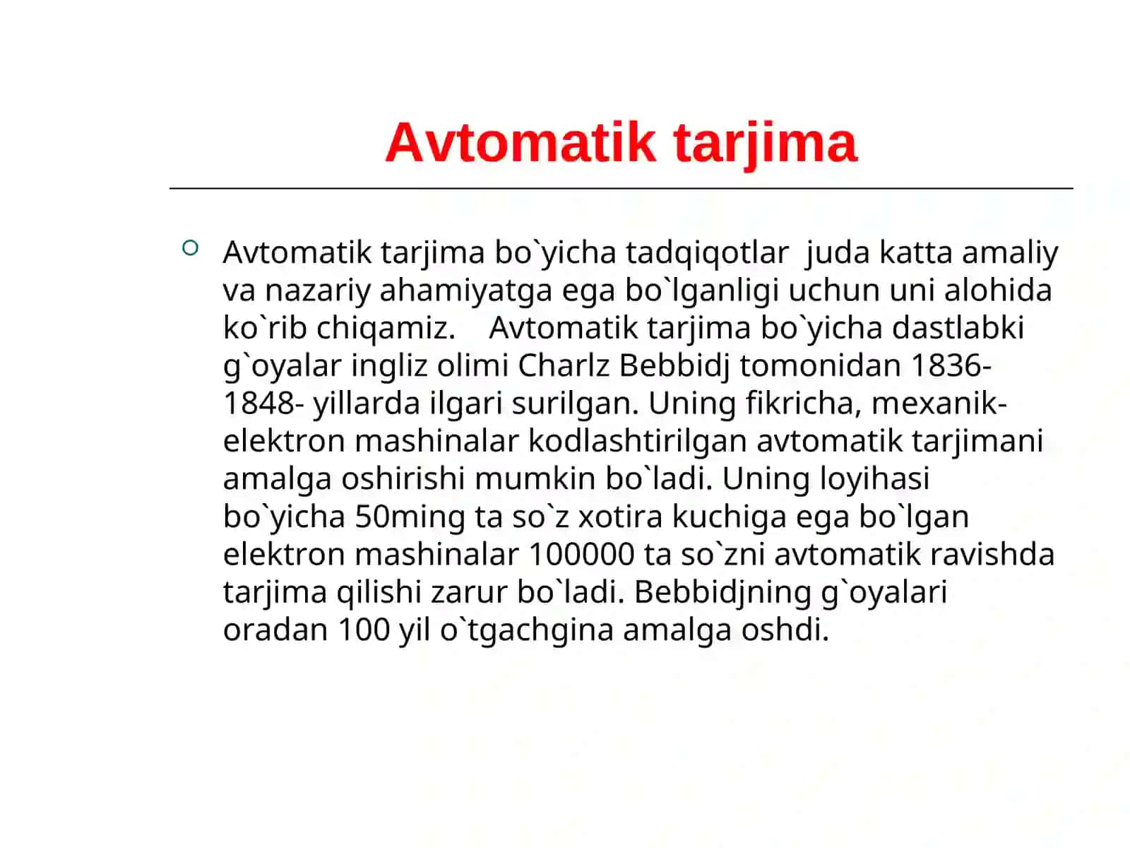 Avtomatik tarjima 2