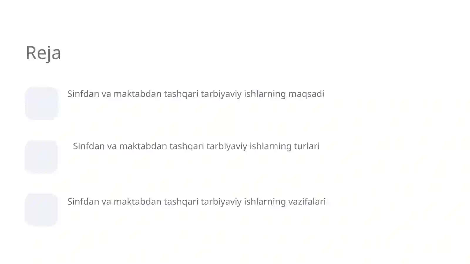 Sinfdan va maktabdan tashqari tarbiyaviy ishlar 2