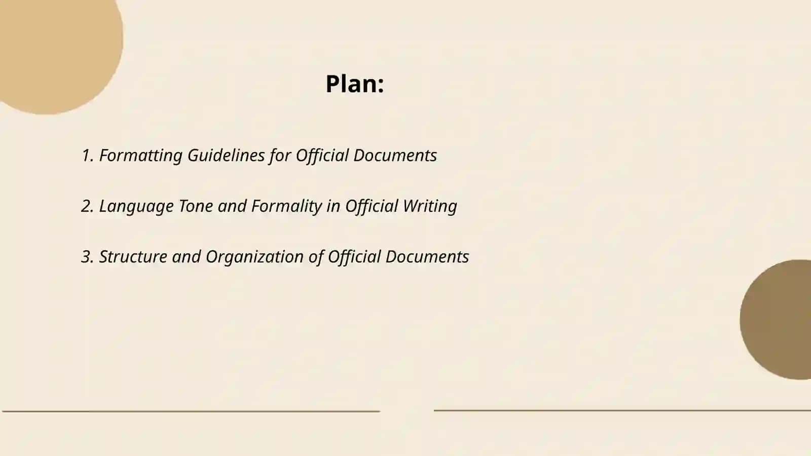 Formatting Guidelines for Official Documents 2