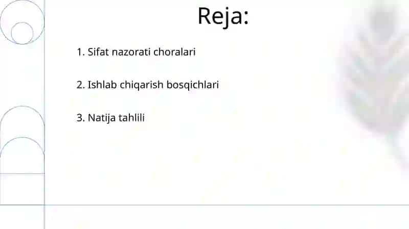 Ishlab chiqarish jarayoni va uning natijalari 2
