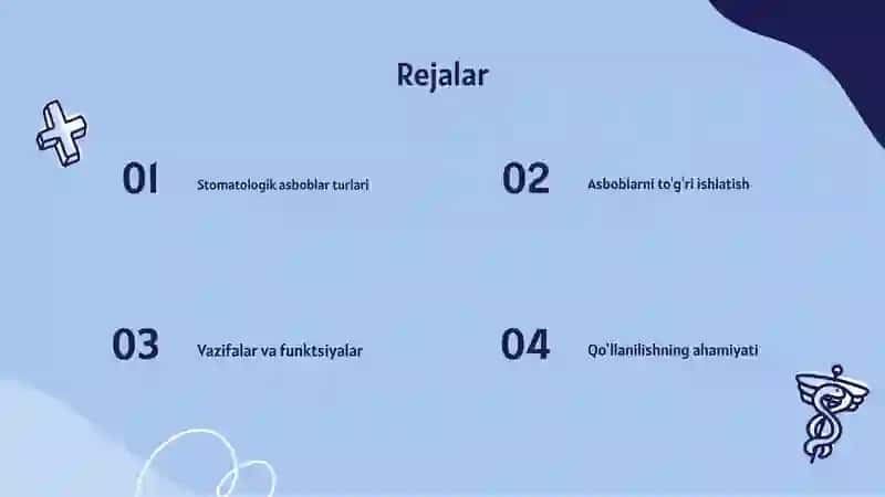 Stomotologik asbob uskunalar 2