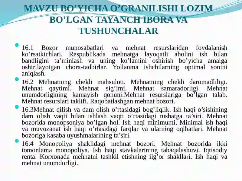 ISHLAB CHIQARISH OMILLARI BOZORI 2