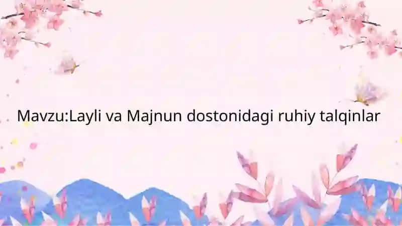 O'zbek tiliva adabiyoti yo'nalishi 2