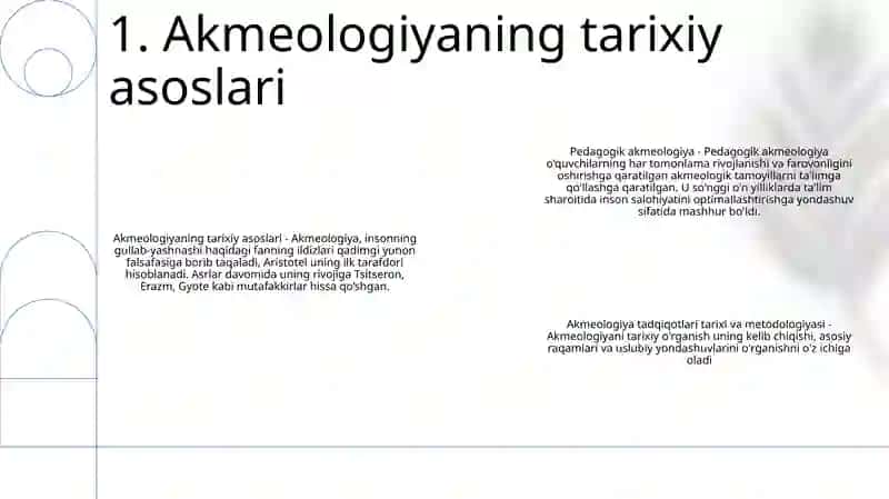 Pedagogik Akmeologiya Tadqiqotlarning Tarixi Va Metodologiyasini OʻRganish 2