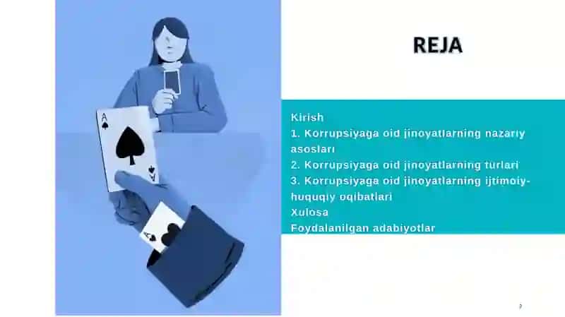 Korrupsiyaga oid jinoyatlar tushunchasi 2