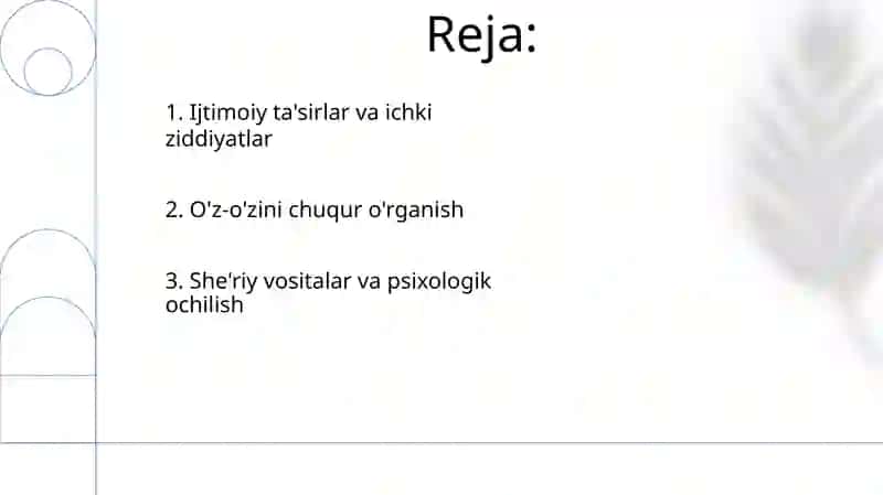 Rauf Parfi sheʼriyatida inson ruhiy olamining yoritilishi 2