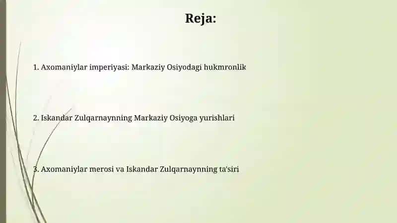 Ahamoniylar va Aleksandr Makedonskiy yurishlari davridaO'rtaOsiyo 2