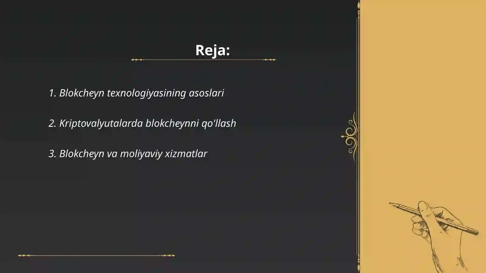 Blokcheyn texnologiyasi va undan foydalanish yo'llari 2