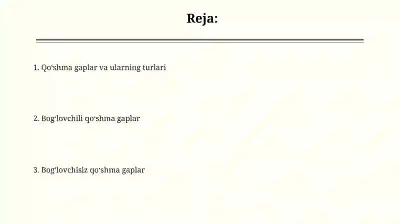 Qoʻshma gaplar va ularning turlari 2