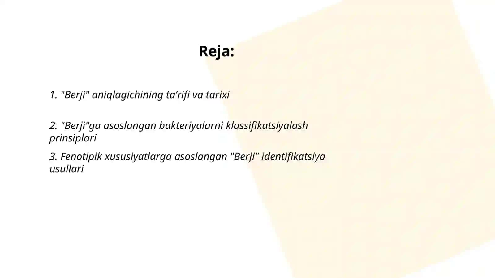 "Berji" aniqlagichi 2