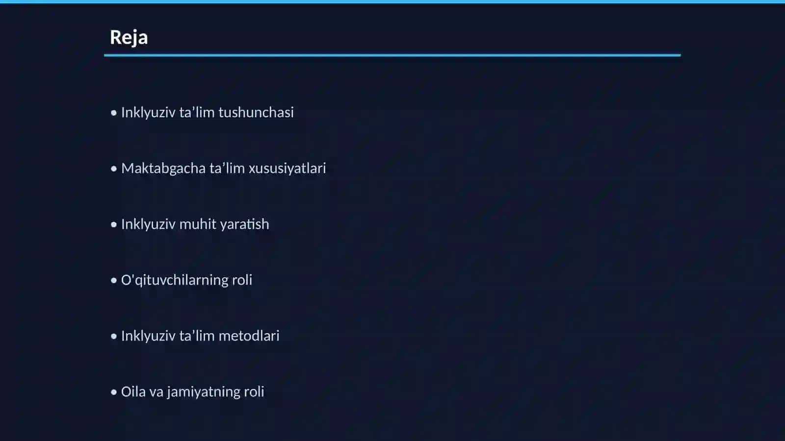 Maktabgacha taʼlimda inklyuziv taʼlim tizimini rivojlantirish 2