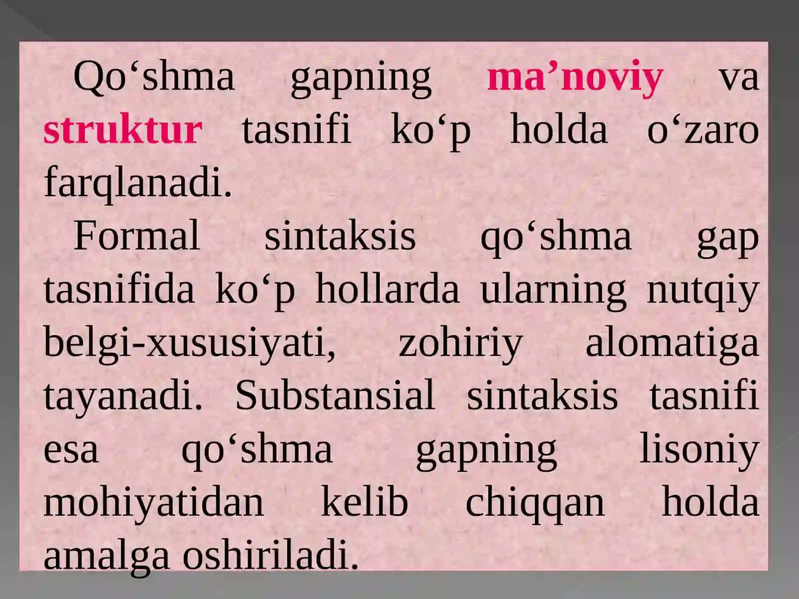 Qo‘shma gapning ma’noviy va funksional munosabati-ga ko‘ra turlari 2