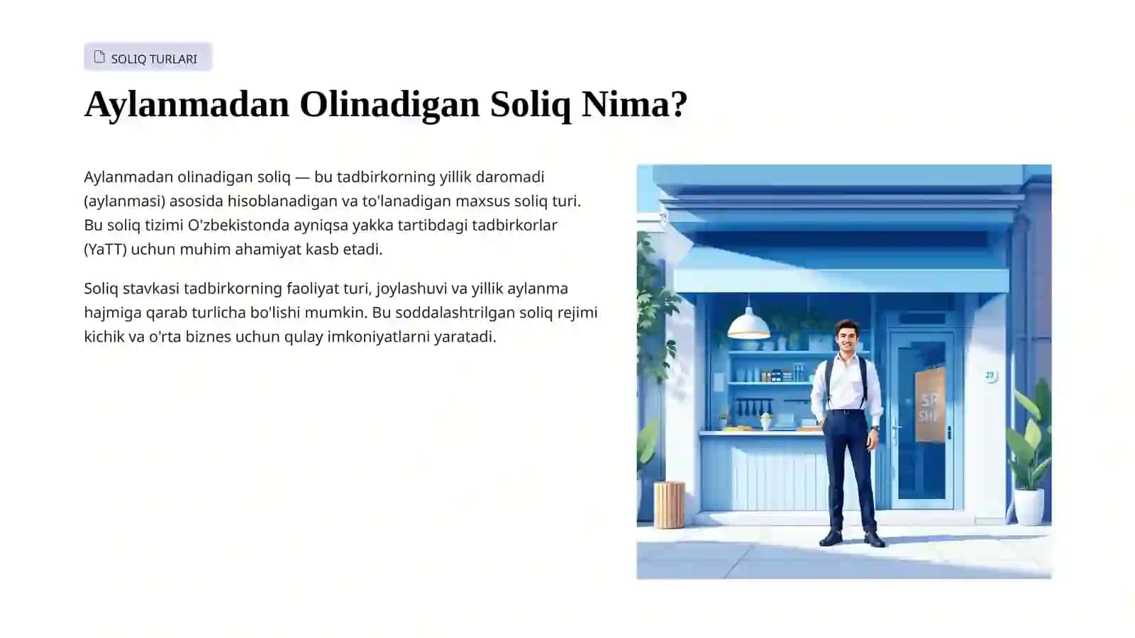 Aylanmadan Olinadigan Soliq: Asosiy Qoidalar va Hisoblash 2