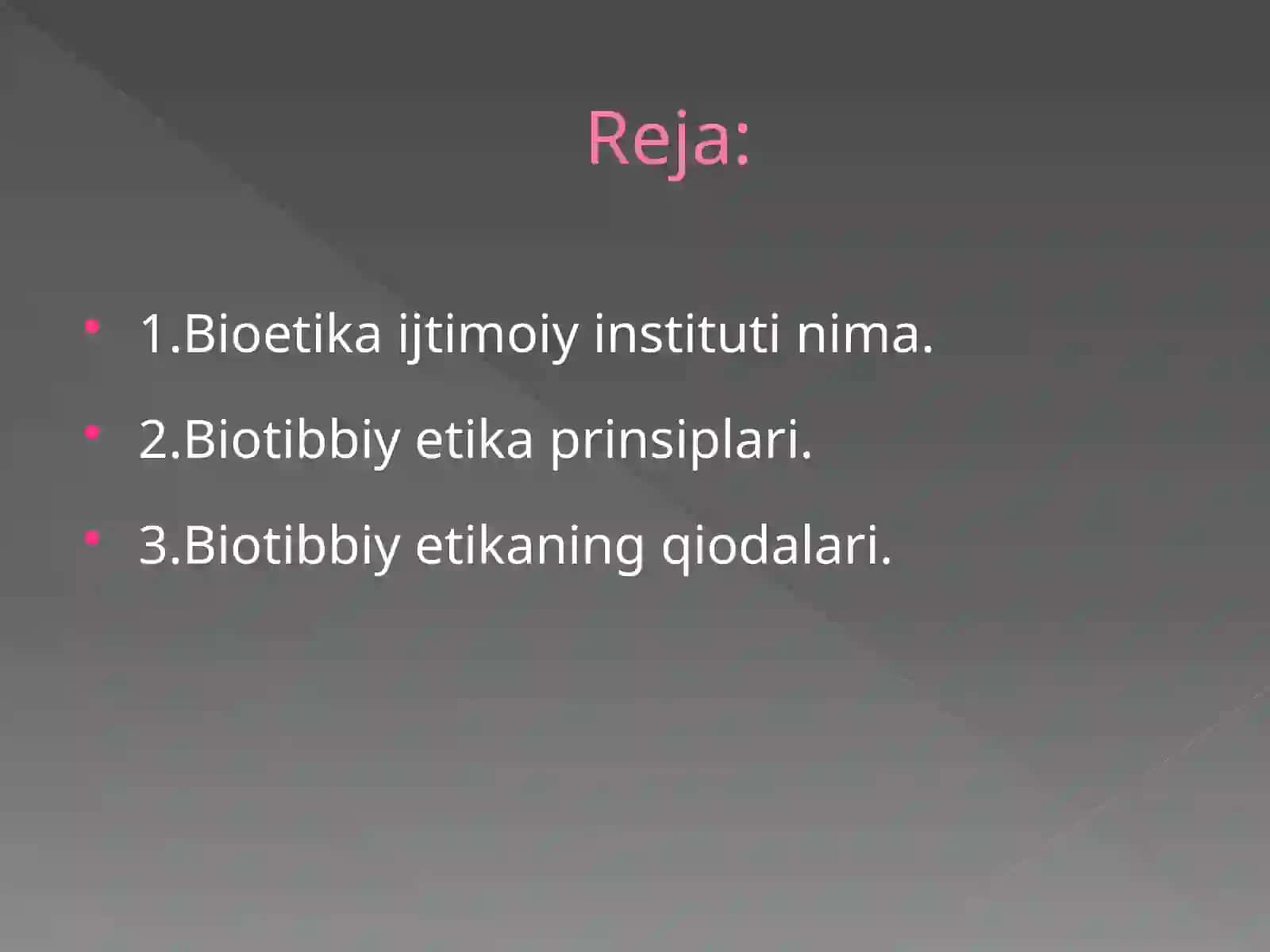 Biotibbiy etikaning prinsiplari va qoidalari 2