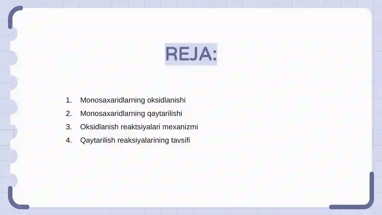 Monosaxaridlarning oksidlanishida va qaytarilishida hosil bo’ladigan moddalar 2