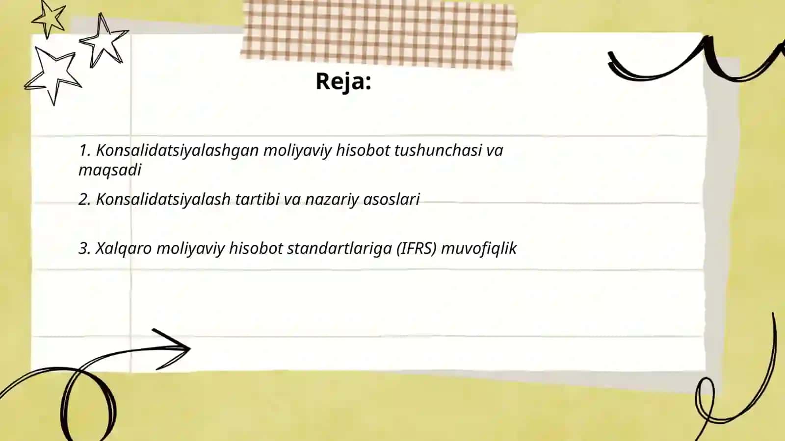 Konsalidatsiyalashgan moliyaviy hisobot 2
