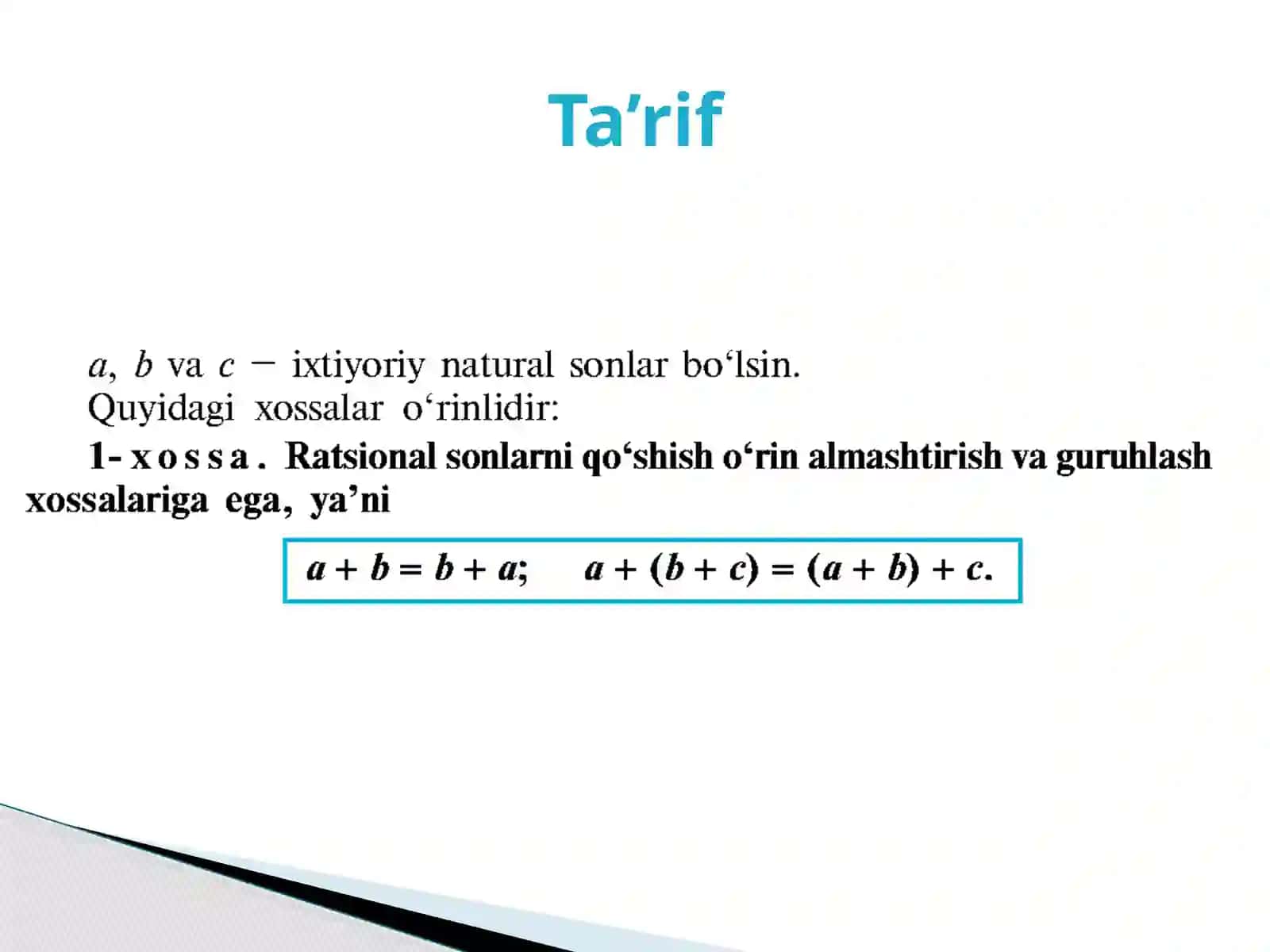 Ratsionalsonlarustidabajarilghanlarxossalari 2