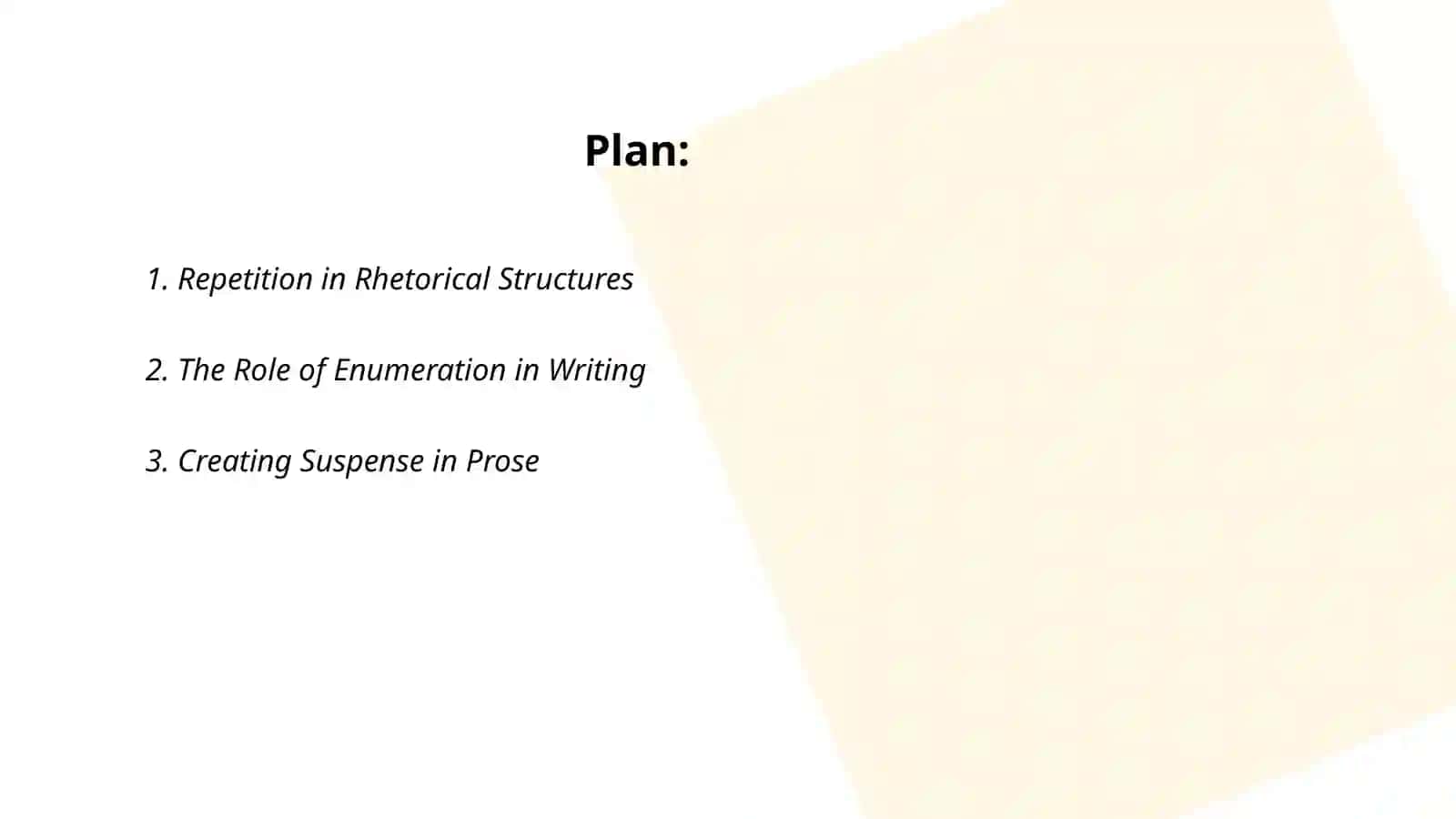 Compisitional patterns of syntactical arrangement 2