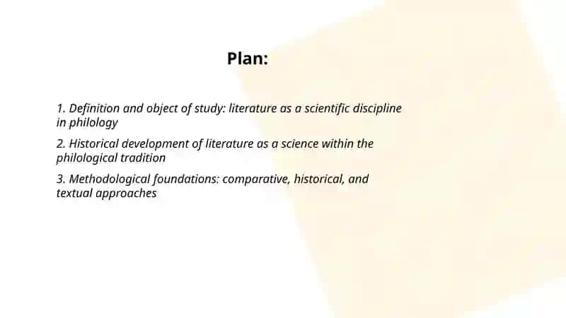 Literature as a Science 2