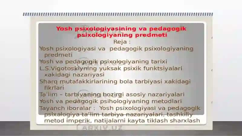 Yoshlik davri va uning o‘ziga xos psixologik xususiyatlari 2