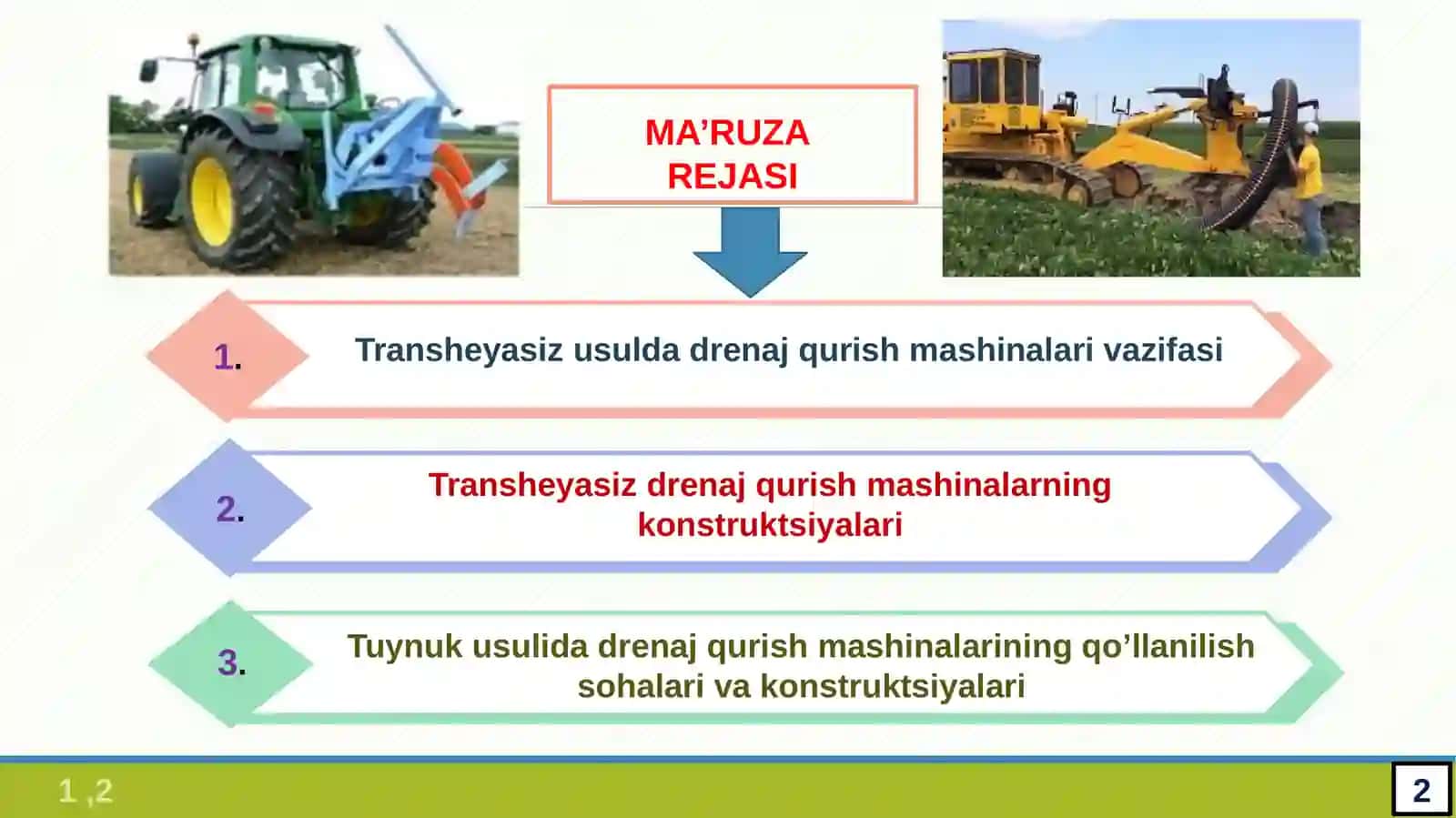PASSIV ISHLOVCHI YOPIQ GORIZONTAL DRENAJ QURISH MASHINALARI 2