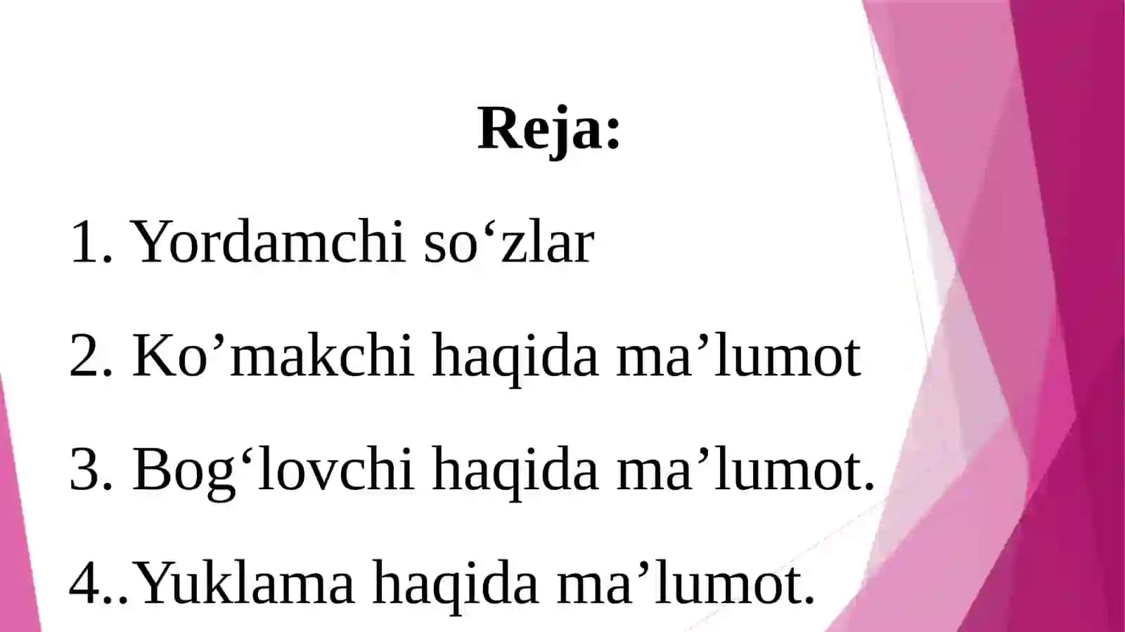 Yordamchi so‘zlar 2