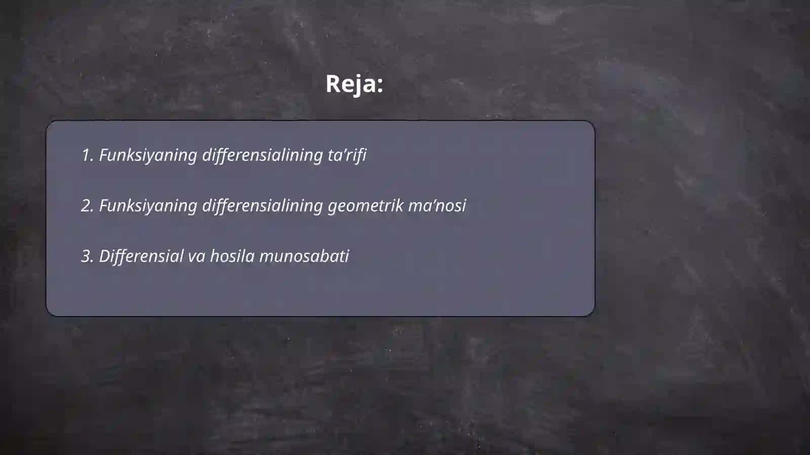 Funksiyaning differensiali 2